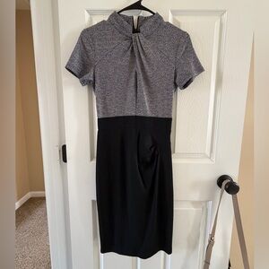 HOMEYEE Black and Gray Women's Pencil Dress Size 4